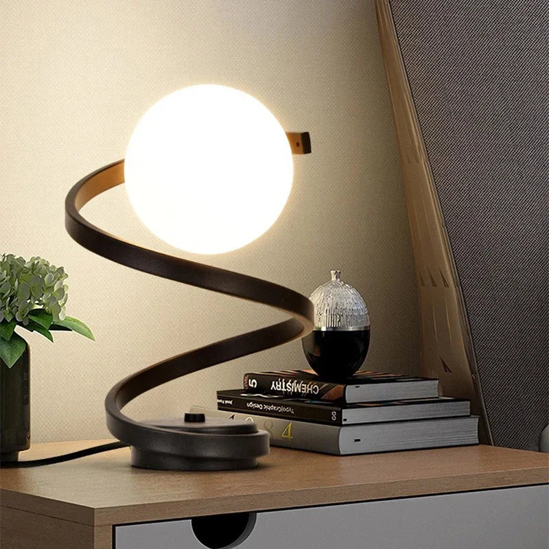 Modern Swirl Lamp