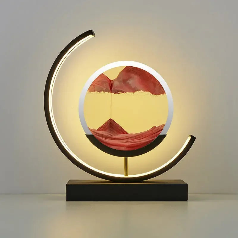 Led Red Quicksand Hourglass