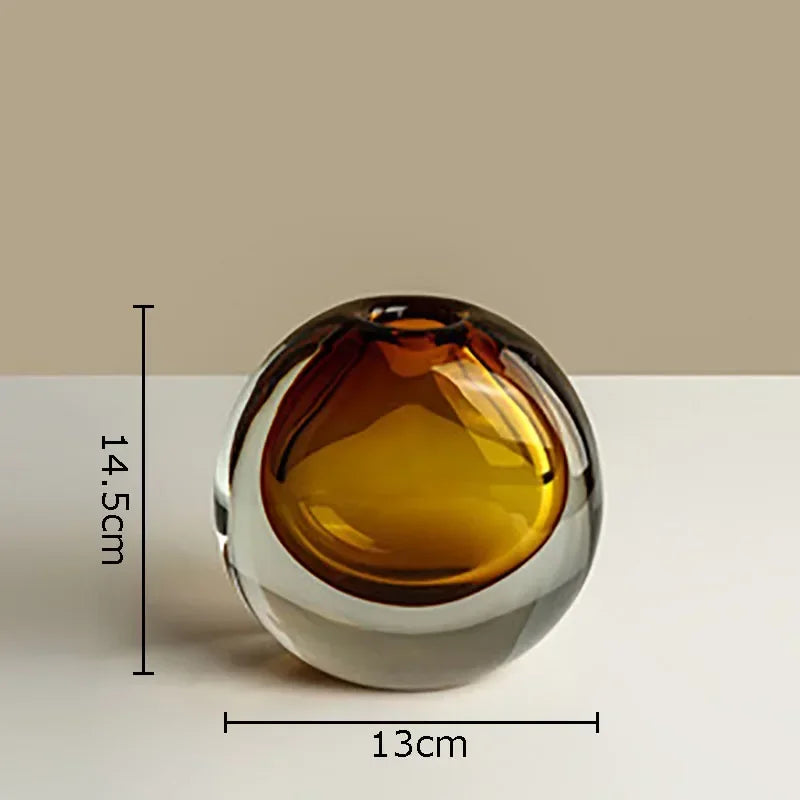 Brown Creative Mini Glass Vase
