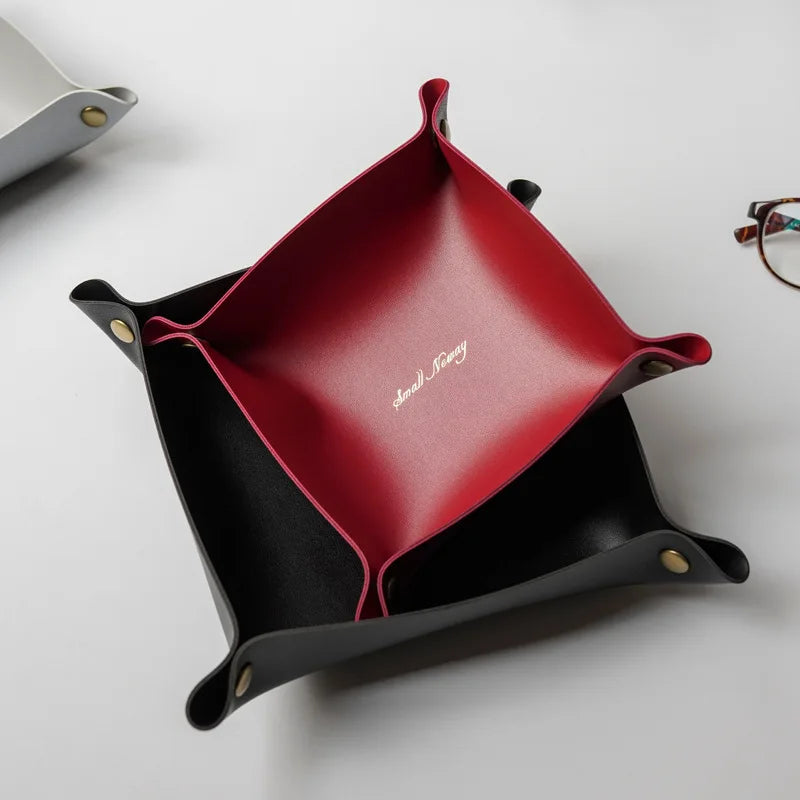 Elegant Leather Tray