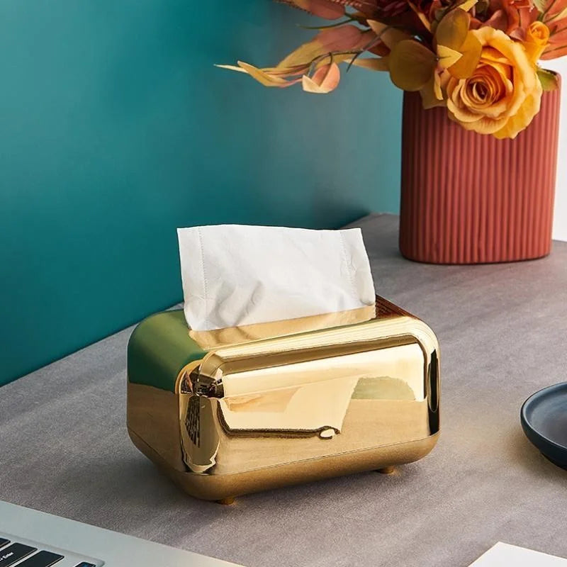 Golden Luxury Tissue Napkin Holder