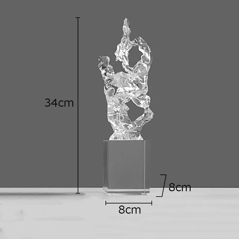 Transparent Crystal Statue