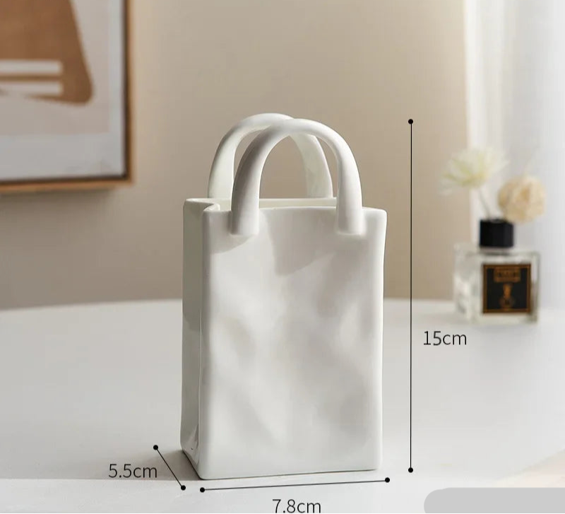 Handbag Ceramic Vase
