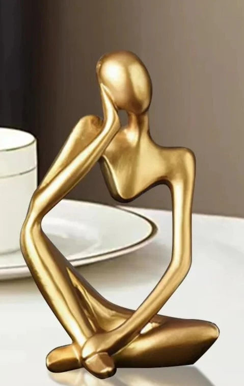 Mini Abstract Golden Statue