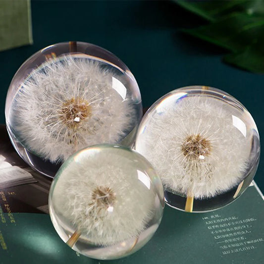 Dandelion Glass Decor