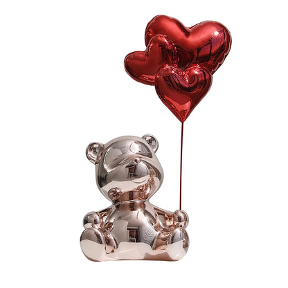 Pink Love Bear Figurine