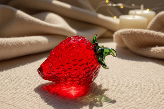 Strawberry decorative object kitchen or coffee table decor