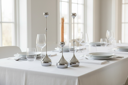 Beautiful ceramic candlestick set for a modern home decor
