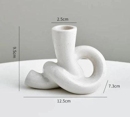 Modern Ceramic Candlestick Holder