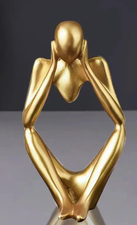 Mini Abstract Golden Statue